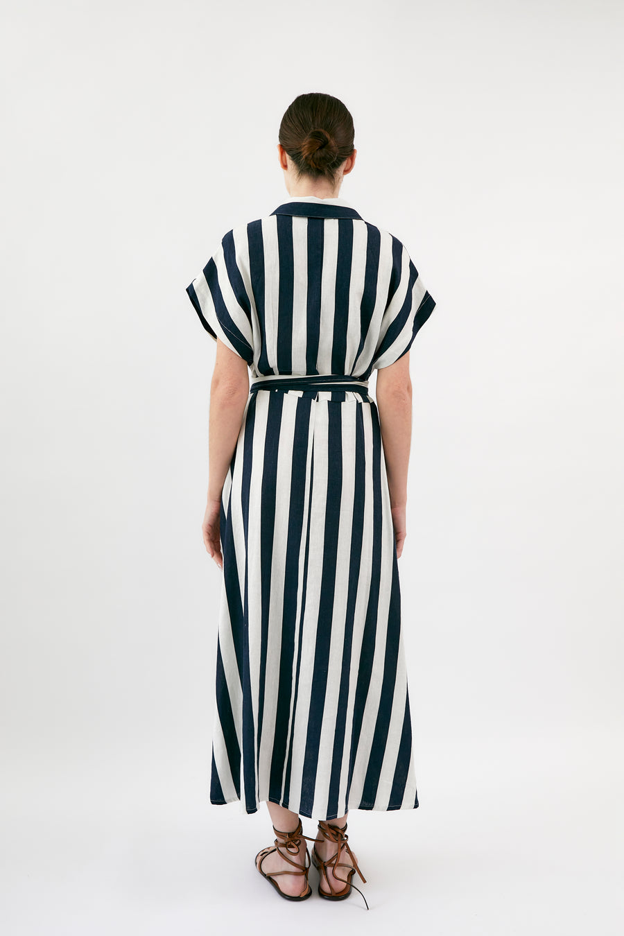 Valle Stripes Lino Dress